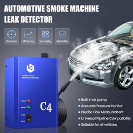 Smoke Machine Automotive Leak Detector, Smoke Machines Leak Tester for All 12V DC Vehicles in Vacuum,Fuel Diagnostic Pipe System,Built-in Air Pump (Oil Not Included)