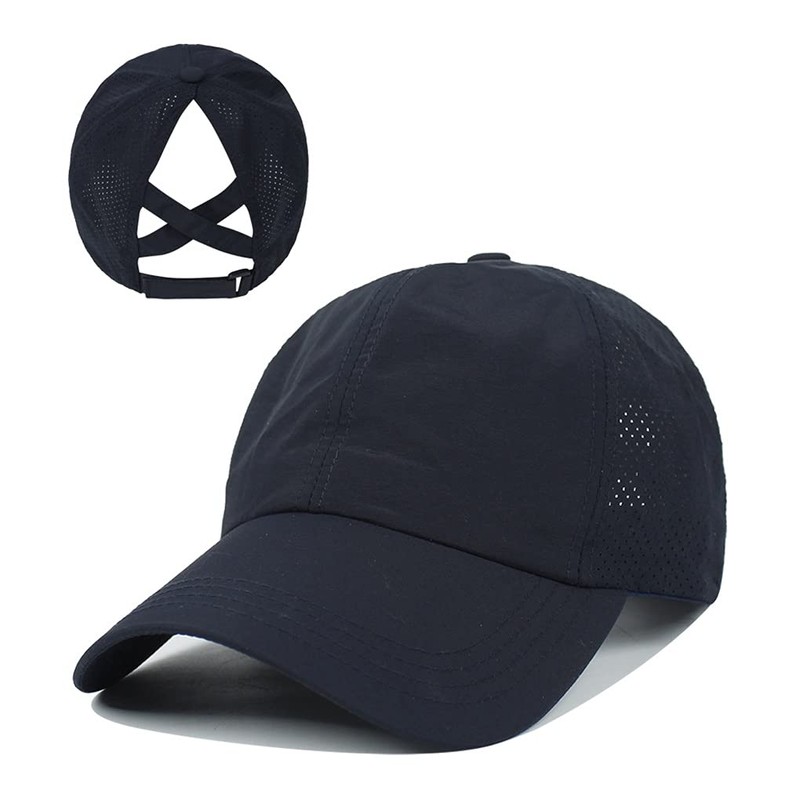 Hadwii Baseball Cap Women's Mesh Ponytail Baseball Hat Breathable Sun