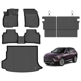 ANBINGO®Fit for Buick Envision Floor Mats 2021-2026,for Buick Envision Car Matt All Weather Mats for Envision TPE Car Matt Rugs for Envision Rubber Trunk Carpet Envision