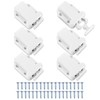 6Pcs Touch Release Catch with Screws,Push to Open Non-Magnetic Door