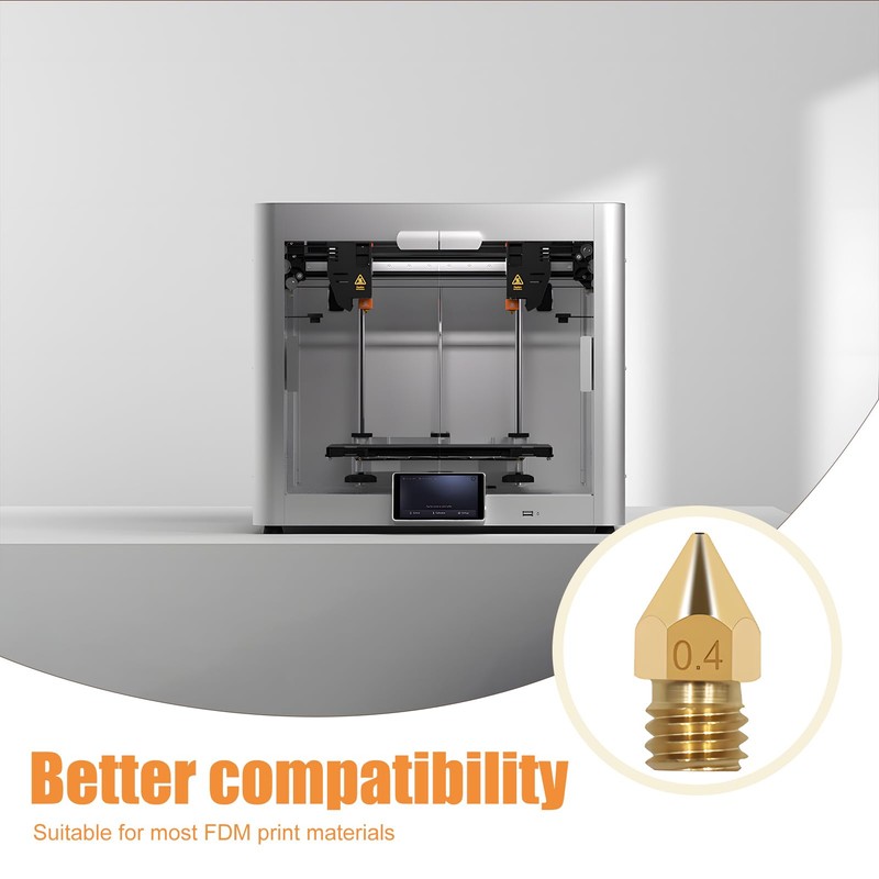 Batheidon 3D Printer Brass Nozzles, 3D Printer Accessories, Accessories for