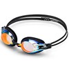 JEORGE Competition Swimming Goggles, Anti-fog UV-protection Mirrored Coating Racing or
