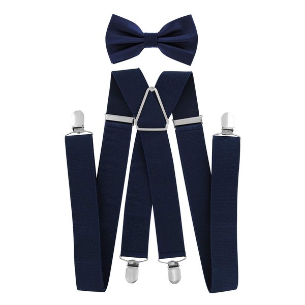 axy Braces with Bow Tie Set for Men 4 Sturdy