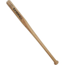 normani Baseballschläger aus Holz oder Aluminium mit rutschfestem Griff Farbe Holz Größe 26