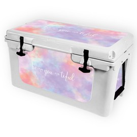 MightySkins (Cooler Not Included) Skin Compatible with RTIC 45 Cooler (2017 Model) - BeYouTiful | Protective, Durable, and Unique Vinyl Decal wrap Cover | Easy to Apply | Made in The USA