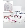 EYEURL Reading Glasses for Women,4-Pack Ultra-Light Slim Frames Blue Light