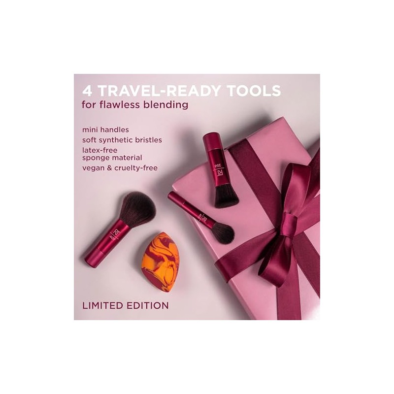 Real Techniques Blend Jet Set Juego de brochas y esponjas