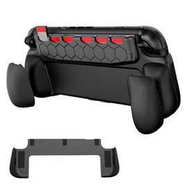 Switch 2用グリップ 【新登場-ゲームカード収納可能】スイッチ2用グリップ 分体式設計 着脱簡単 指紋防止 傷防止 薄型軽量 PC+TPU素材 超耐衝撃 指紋防止 傷防止 Switch 2 (2025) 対応(クリア)