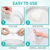 UTOURS 10PCS Compressed Towels, Reusable Toilet Paper Tablets Coin Tissues