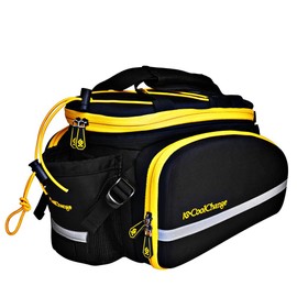 CoolChange Large Capacity Bike Bag Bicycle Panniers, 10-35L Extensible Bike Trunk Bag Rear Bike Rack Bag