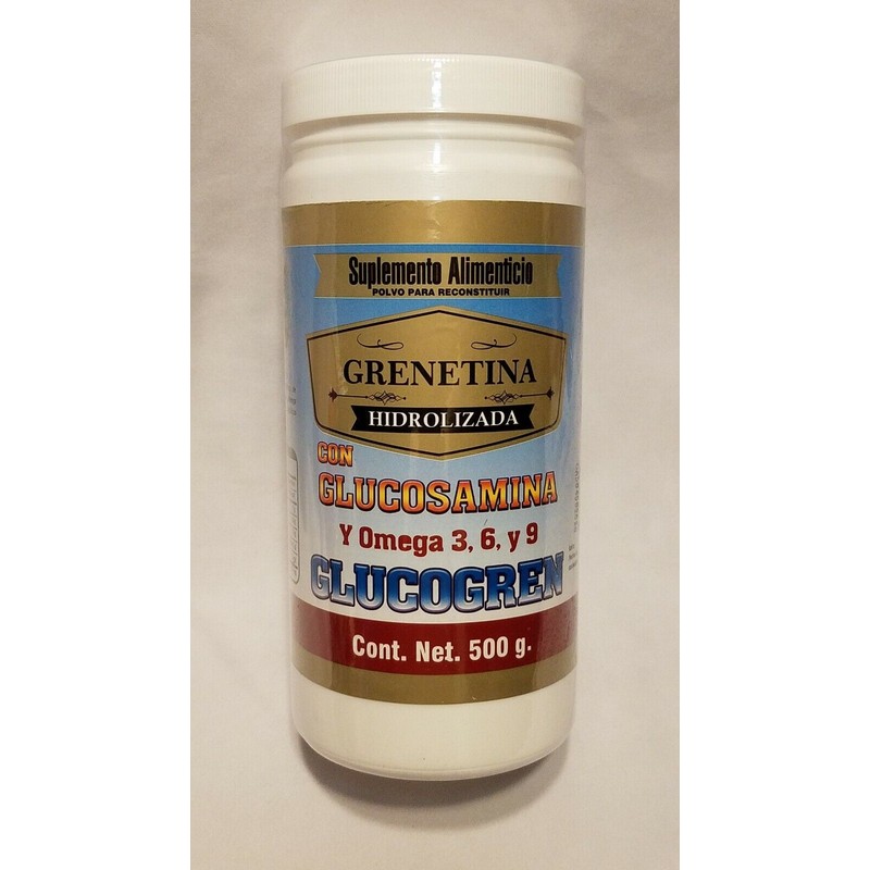 Pretty Bee Nutrition Grenetina Hidrolizada con Glucosamina y Omega 3,6