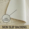 Lions 2 Piece Non Slip Striped Bath Mat & Pedestal