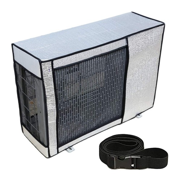 Air Conditioner Outdoor Unit Cover, Outdoor Unit Protective Cover, Aluminum Foil Material, Sun, Rain, Snow, Wind, Dust Protection, Protects Outdoor Machines, Heat Shielding Protection, Deterioration