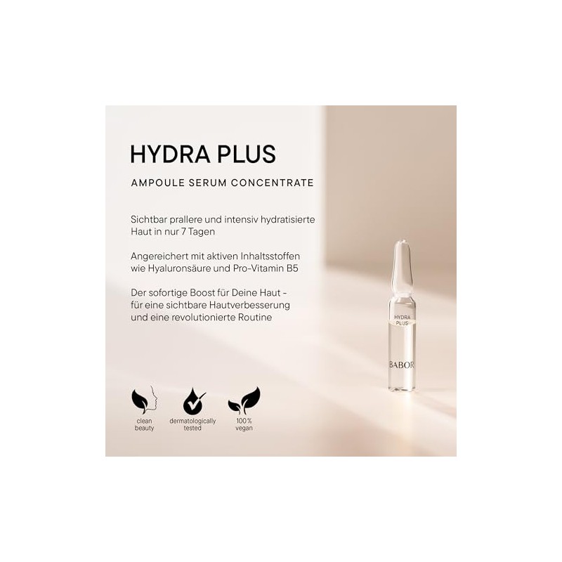 Babor Hydra Plus, Serum Ampoules for the Face, with Hyaluronic