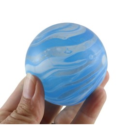 1 Marble Swirl Sugar Ball - Syrup Molasses 2.4" Thick Glue/Gel Stretch Ball - Ultra Squishy and Moldable Slow Rise Relaxing Sensory Fidget Stress Toy (Random Color) (1 Random Color Ball)