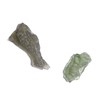 Satin Crystals Moldavite Mini Tiny Real Green Gemstone Tektite Double