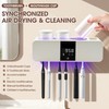 LXIANGN 3 in 1 Toothbrush Cleaner Holders for Bathrooms,Wall Mounted