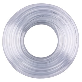 DERNORD PVC Tubing 3/8"ID X 1/2"OD Flexible Clear Vinyl Hose 25 Feet for Food Grade