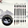6 Pcs Piston Water Brush Chinese Japanese Calligraphy Pen Adjustable