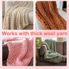 LWITDOG 60" Chunky Blanket Loom Kit, Adjustable Size Chunky Yarn