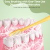 Cepillos de Dientes Desechables, 100 Piezas, Cerdas Suaves, Envueltos Individualmente,