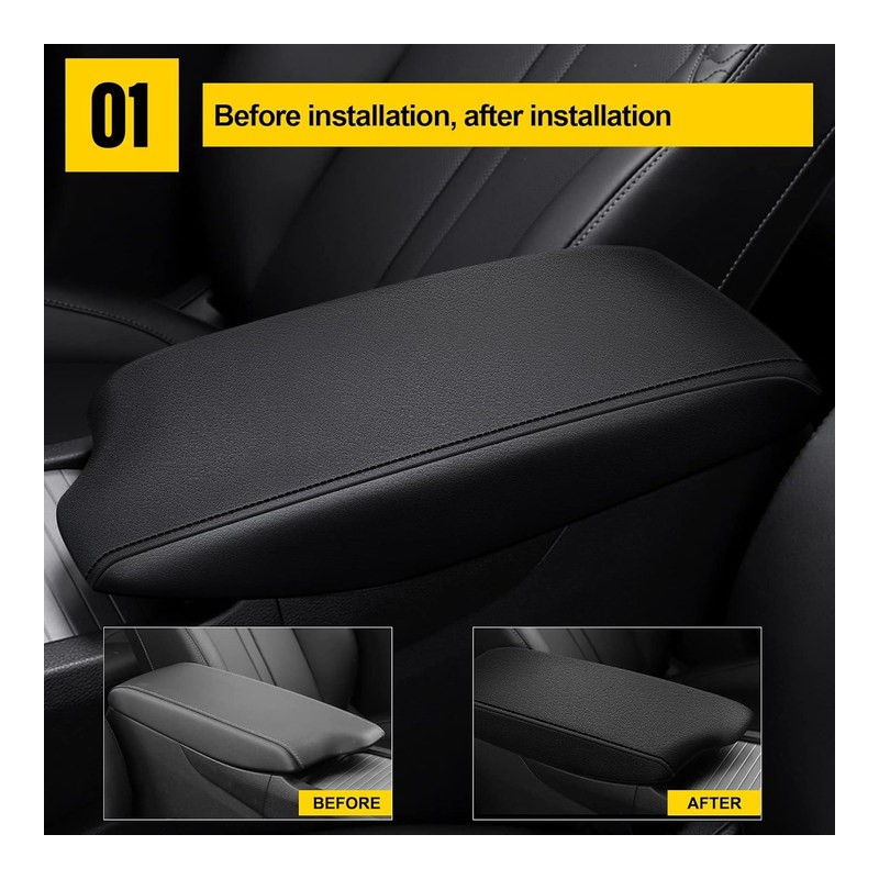 MIT Car Center Console Lid Armrest Cover Pad For Hyundai