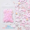 3D Nail Charms,400PCS Multi Shapes Flower Flower Bow Bear Moon