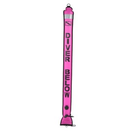 150x15cm Scuba Diving Surface Marker Buoy High Visibility Inflatable Surface Marker Signal TubePink