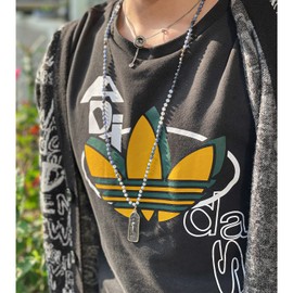 Kelitch Women’s/Men’s Necklaces, Handmade, Natural Agate Beads, Long Strand Necklace with Buddha Pendant, No metal type, Blue C