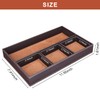 GORESE Faux Leather Valet Tray for Men, Stackable Jewelry Organizer