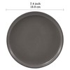Bico Reactive Glaze Dark Grey 7 inch Stoneware Salad Plates
