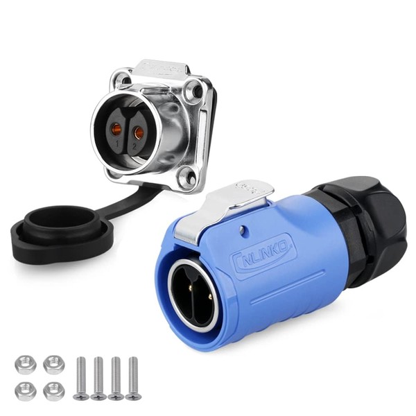 CNLINKO LP-20 Industrial Waterproof Connector IP68 Round Connector Quick Plug
