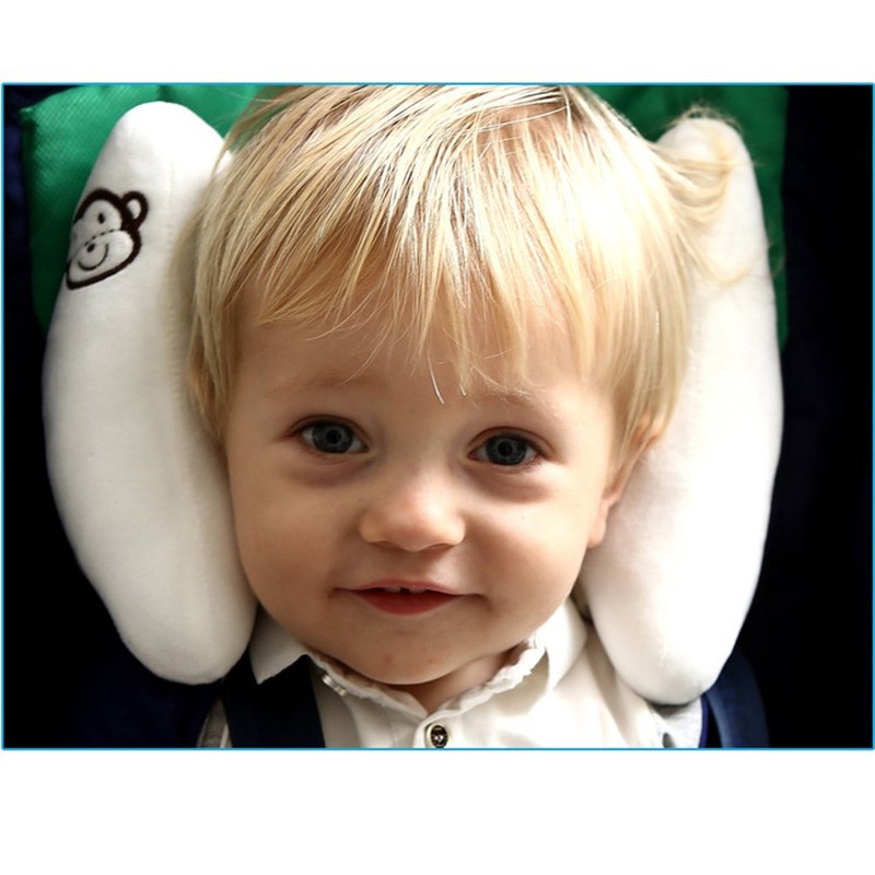 Inchant Adjustable Baby Soft Head Neck Support Banana Shape headrest,