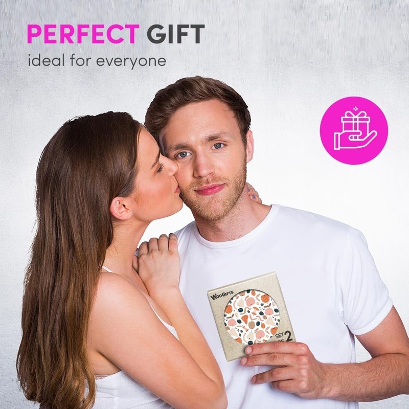 2 x Heart Coasters - Organic Waste Pattern Earth Science