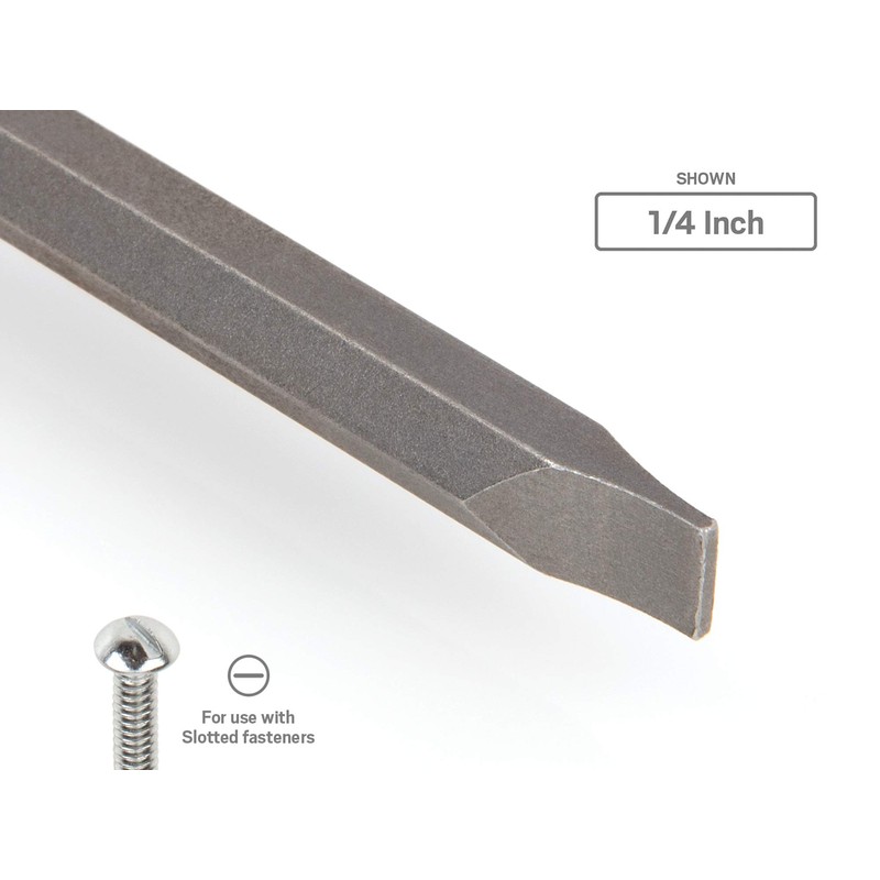 TEKTON 3/8 Inch Drive x 3/16 Inch Long Slotted Bit
