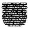 1 Chronicles 4 10 Sticker - Blessing and Growth Scripture