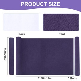 CRASPIRE 130 x 30cm Suede Book Cloth Indigo for Book Binding A4-A8 Fabric Surface Paper Backed Bookcover Books Album Scrapbooking Archival DIY Covering Protector Bookcloth Bookbinding Supplies