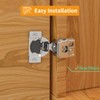 Chibery 10 Pack 1-5/16" Overlay 3D Soft Close Concealed Hinge