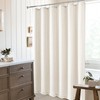 DUKIYO Extra Long Linen 84 Inch Shower Curtain Neutral Modern