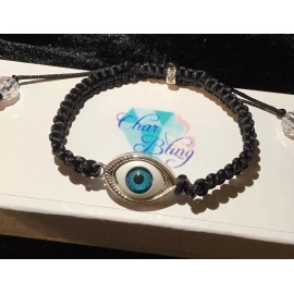 CharBling Evil Eye Protection Shamballa Adjustable Bracelet Unisex-0014