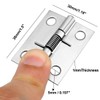 sourcing map Self Closing Spring Hinge 1.5" Stainless Steel Brushed