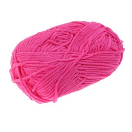 Gatuida 50G Milk Cotton Yarn Soft Chunky Knitting Yarn for DIY Sweaters Hats Scarves Warm Pink Cotton Yarn for Hand Woven Crochet Projects Knitting Accessories