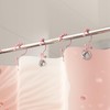 Titanker Shower Curtain Hooks Rings, Rust-Resistant Metal Double Glide Shower