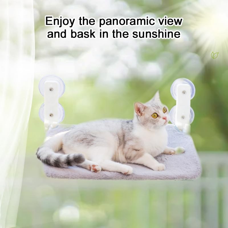 Baoyemes Foldable Cat Window Hammock with Dual Heavy-Duty Suction Cups