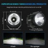 Par Faros Auxiliares De Redondos Led Niebla Jeep Wrangler Jk