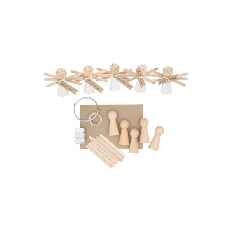 VBS Craft Set Guardian Angel 5 Pieces Playful Angels DIY
