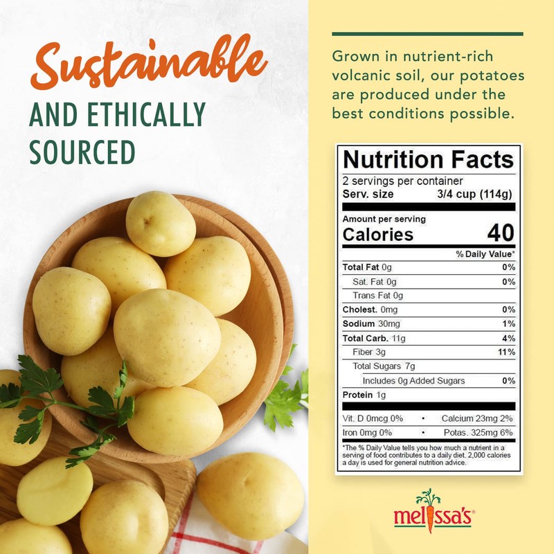 Melissa's Baby Dutch Yellow Potatoes, Fresh Baby Potatoes, Year-Round Baby