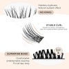 LASHVIEW Cluster Eyelashes, Pack of 144 DIY Extensions, Mega Volume,