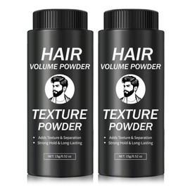 IONSGAKO 2PCS Hair Texture Styling Powder for Men & Women, Hair Texturizing & Volumizing Powder Add Instant Volume Long-Lasting Hold Non-Greasy Matte Finish for All Hair Types
