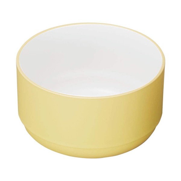 tak Kids Dish Bowl, Standard M, Kids Bowl, Yellow, 4.9